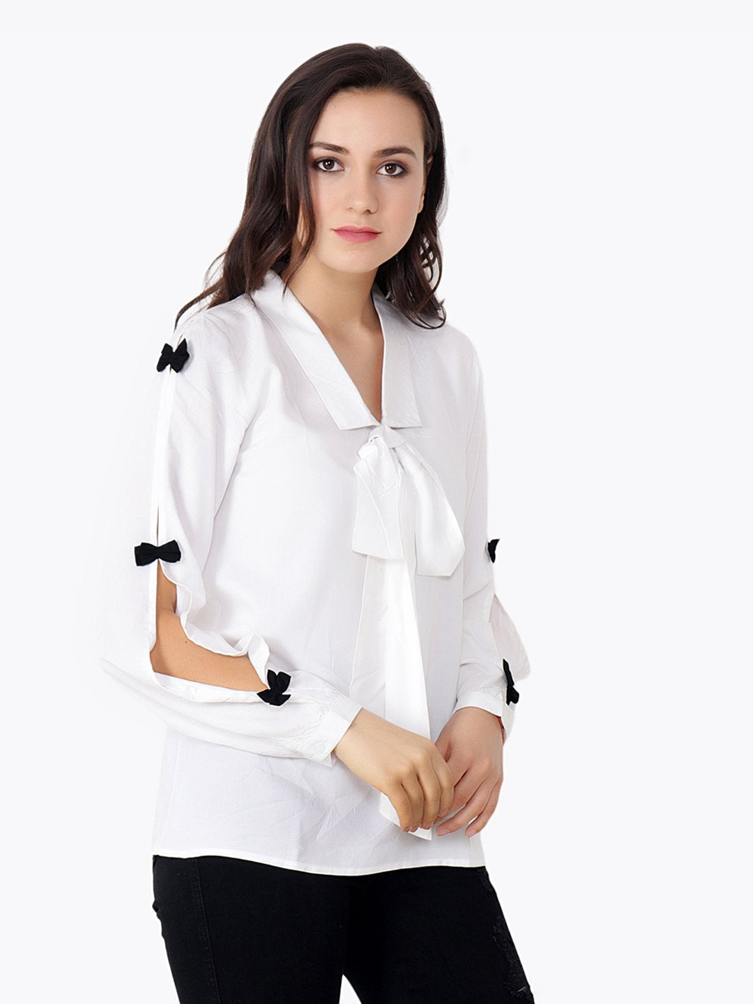 White Solid Top