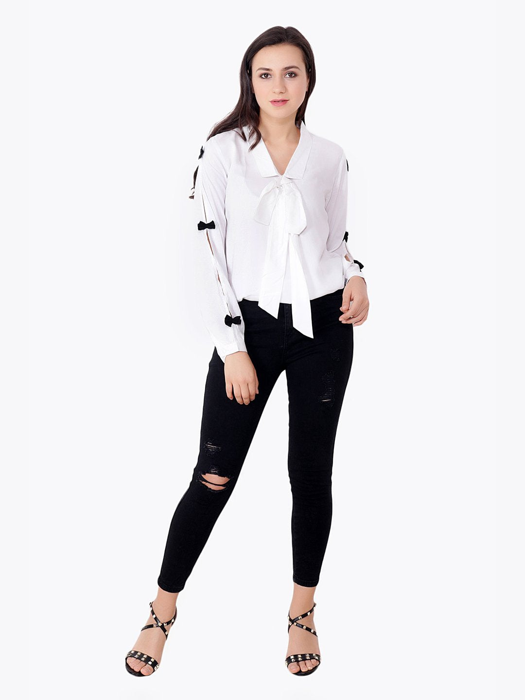 White Solid Top