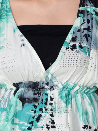 White Printed Top