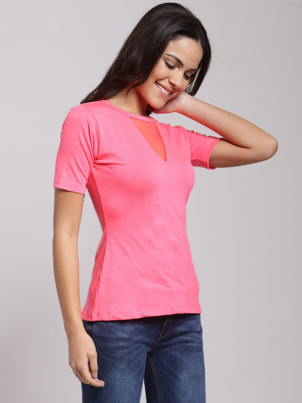 Pink Solid Top