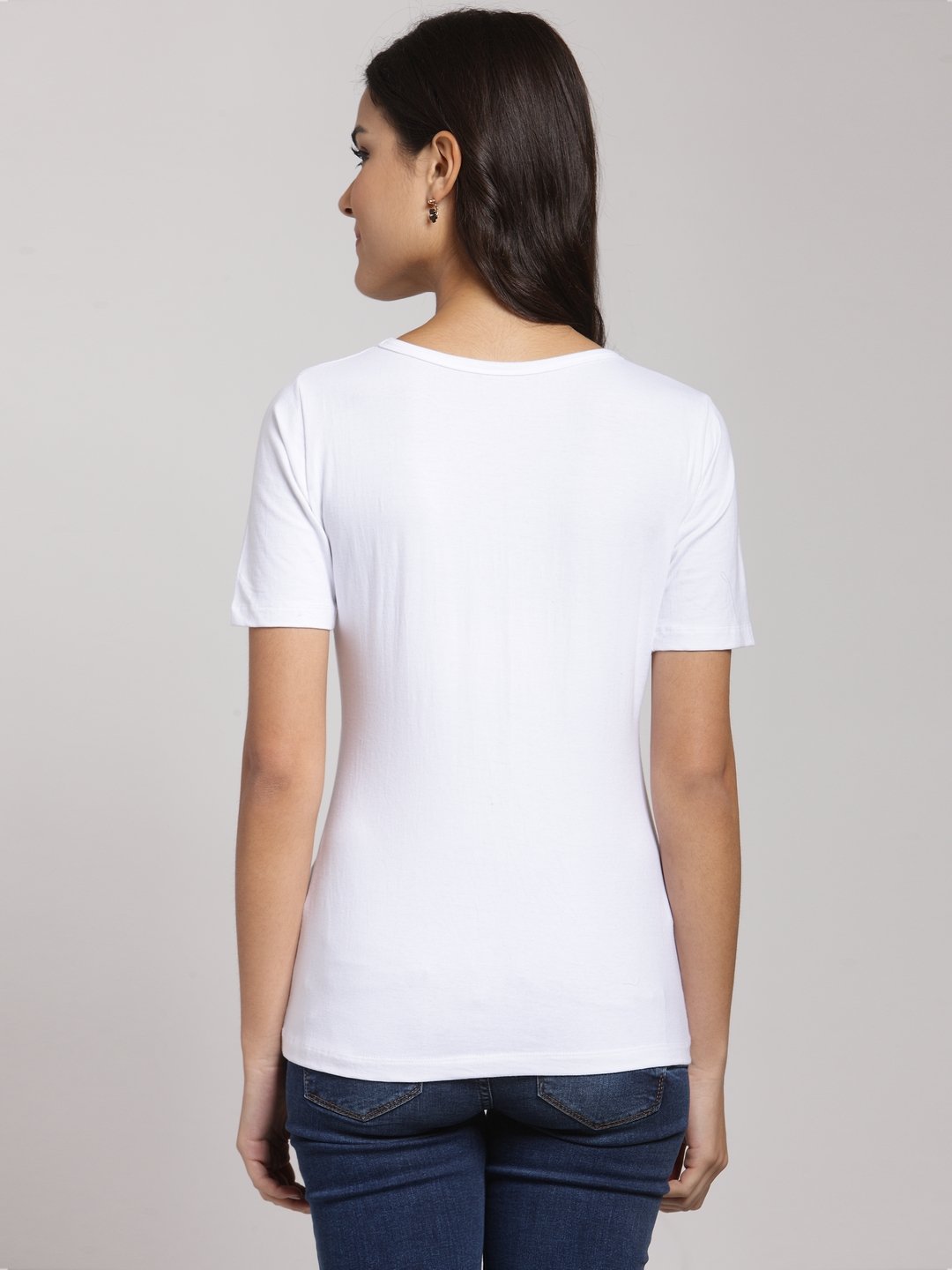 White Solid Top