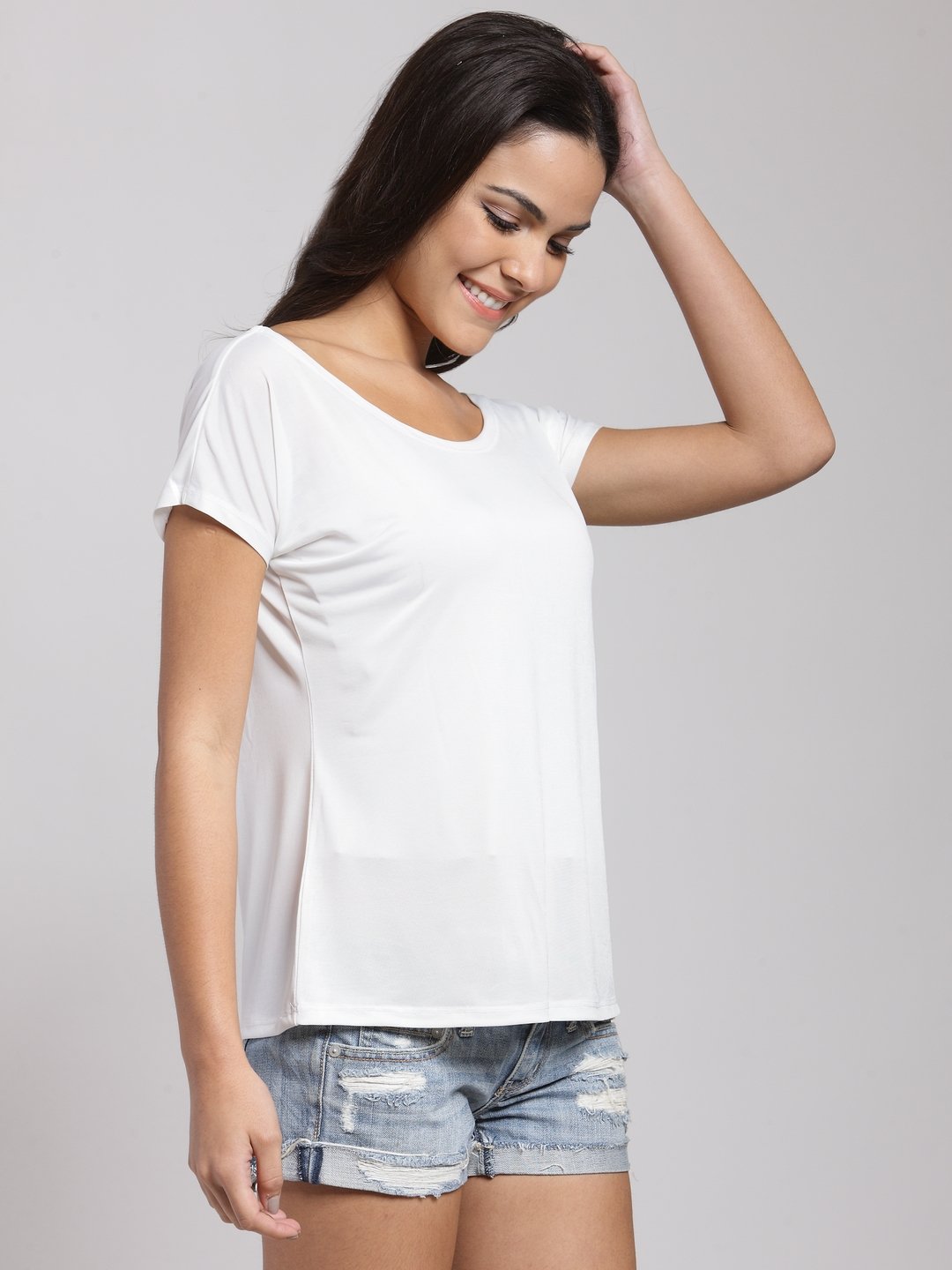 White Solid Top