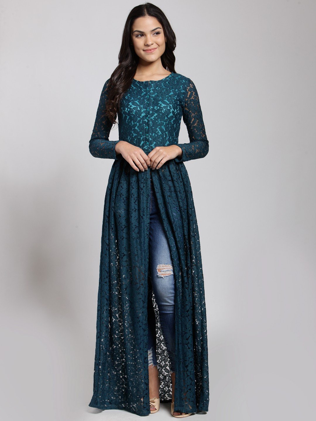 Cation Green Self Print Tunic