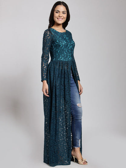 Cation Green Self Print Tunic