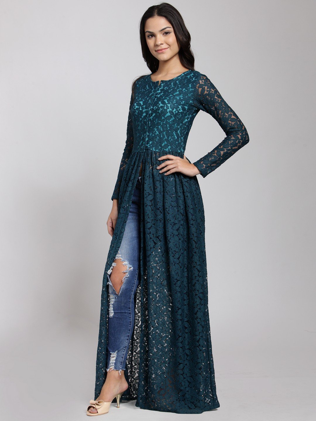 Cation Green Self Print Tunic
