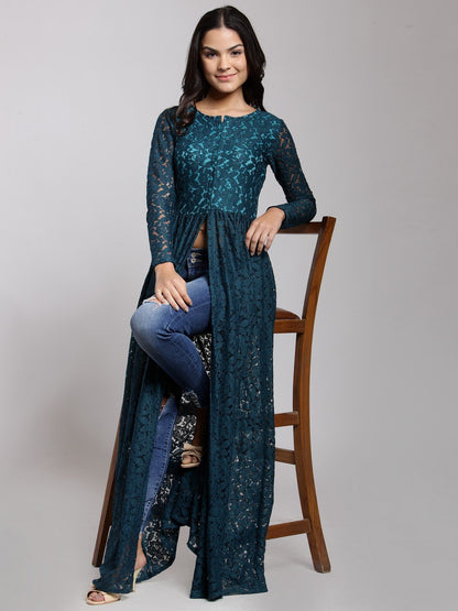 Cation Green Self Print Tunic