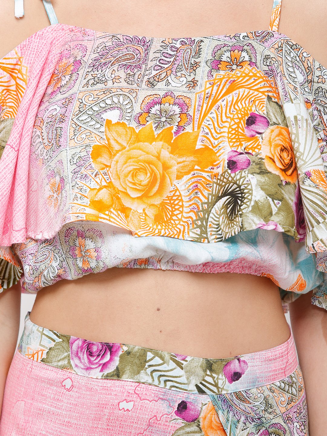Multicolour Printed Clothing Set