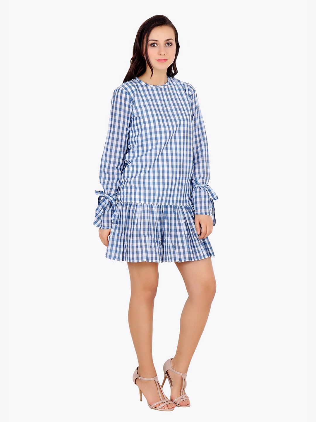 Blue Check Dress