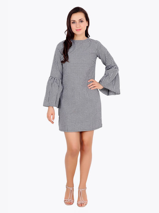 Black Checkered Dress
