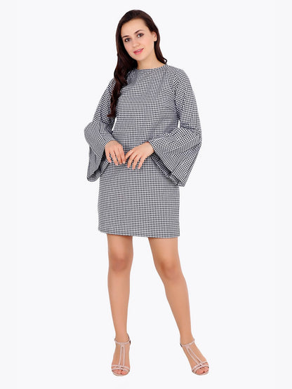 Black Checkered Dress