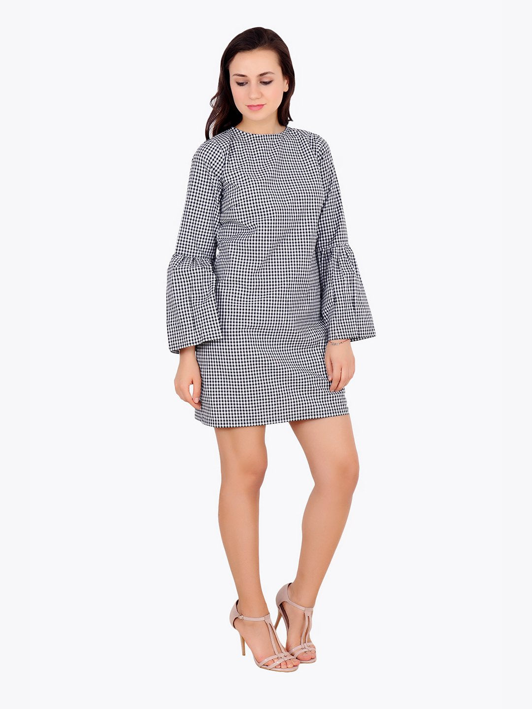 Black Checkered Dress
