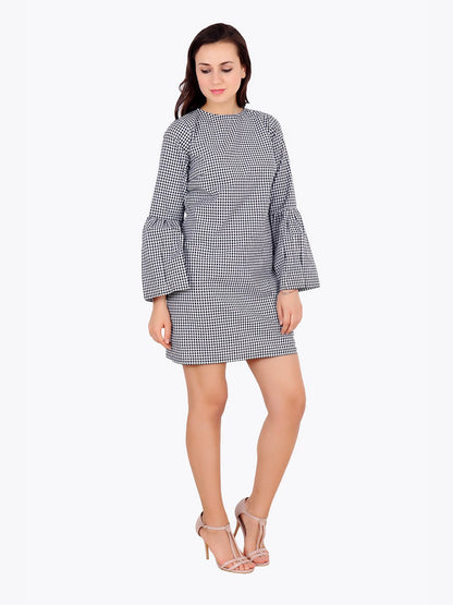 Black Checkered Dress