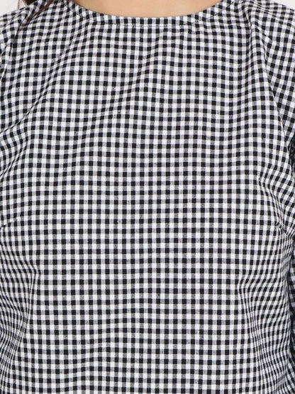 Black Checkered Dress