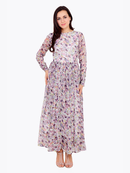 White Printed Dress