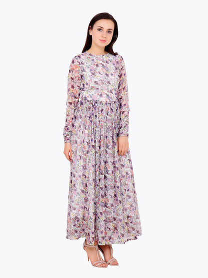 White Printed Dress