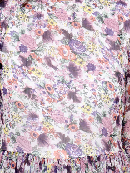 White Printed Dress