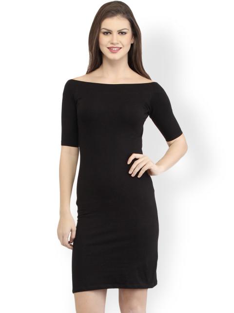 Black Solid Dress
