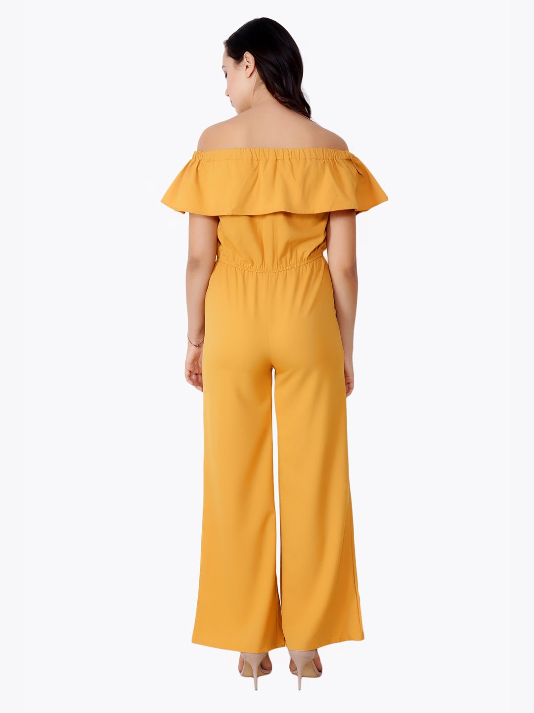 Yellow Solid Jumpsuit
