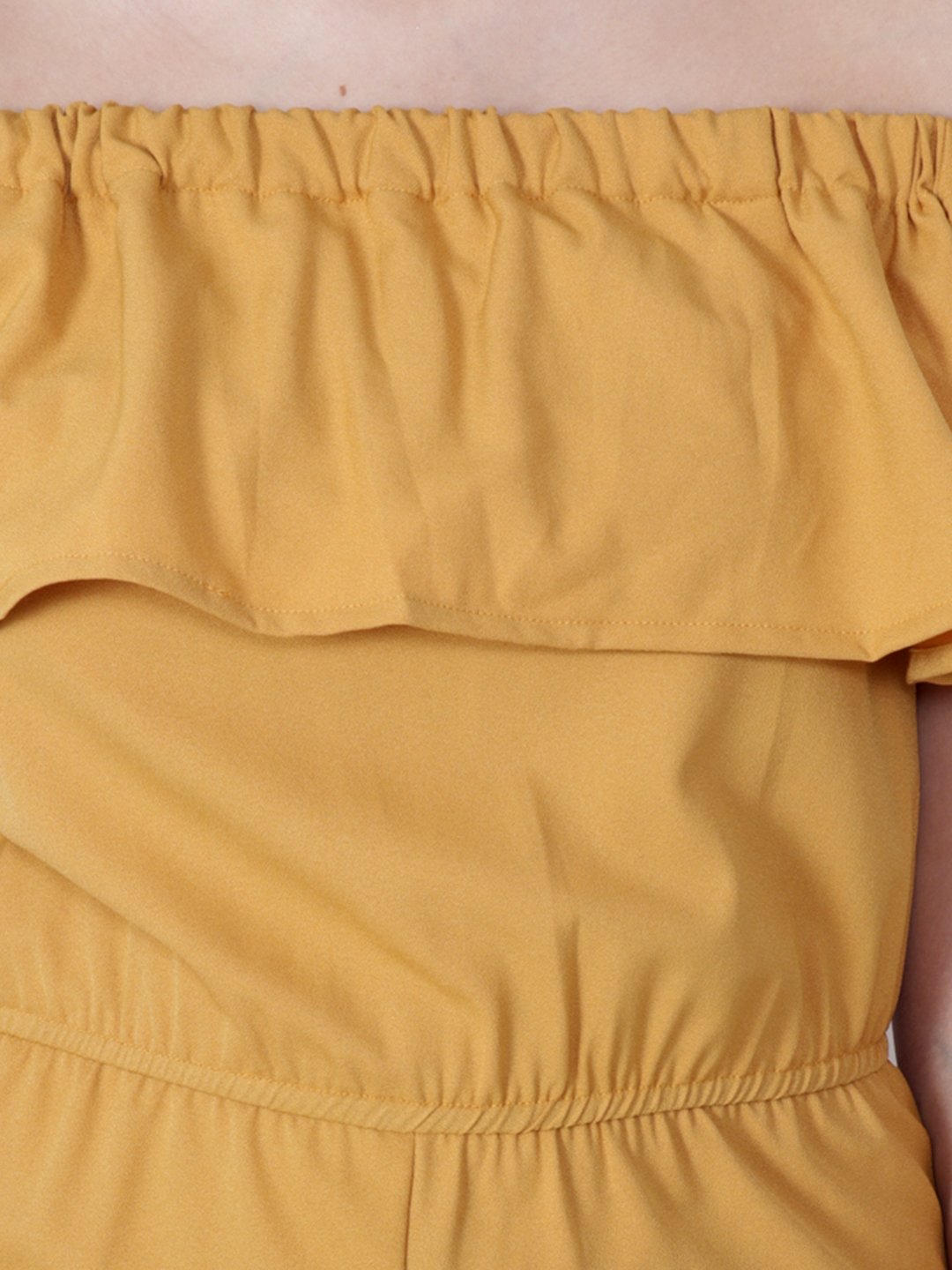 Yellow Solid Jumpsuit