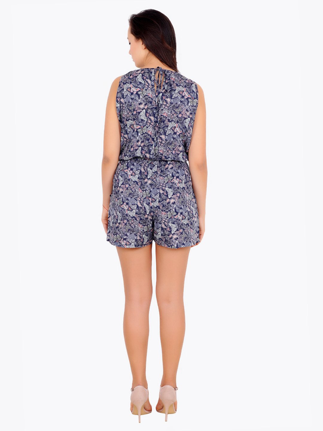 Cation Blue Printed Jumpsuit