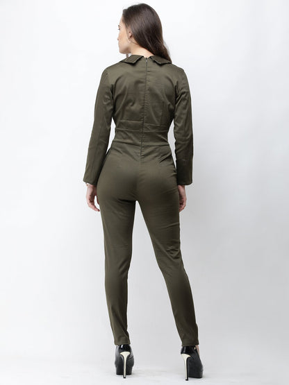 Cation Olive Green Jumpsuit