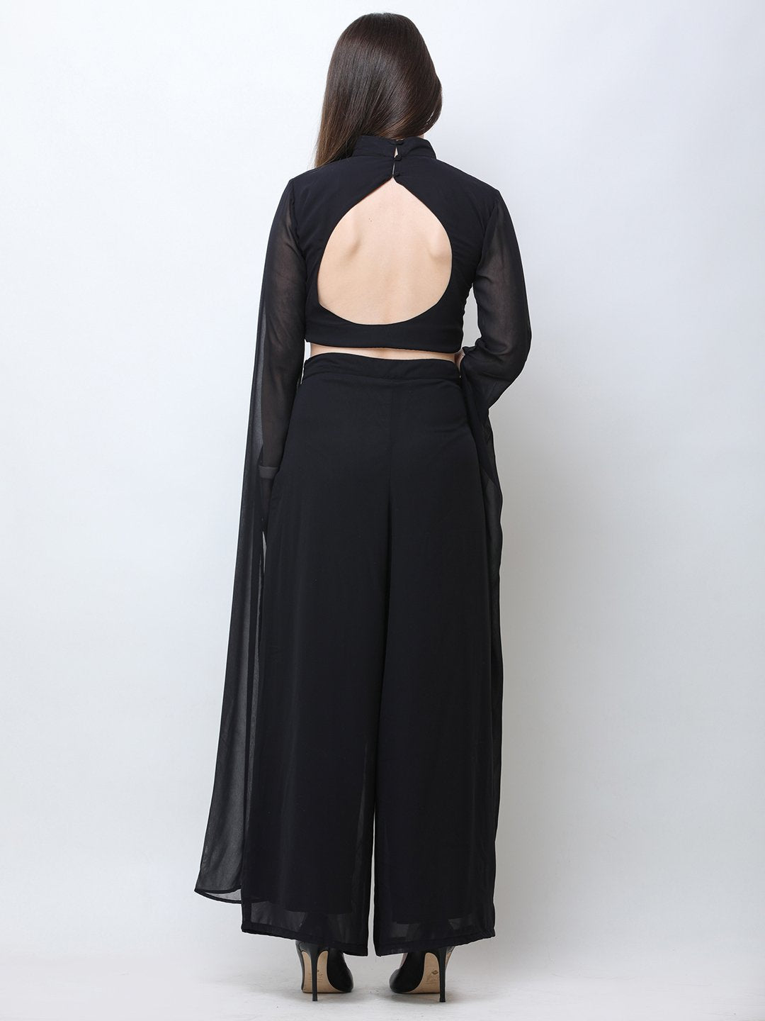 Black Solid Co-ord Set