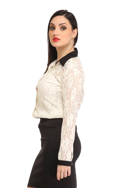 White Lace Shirt