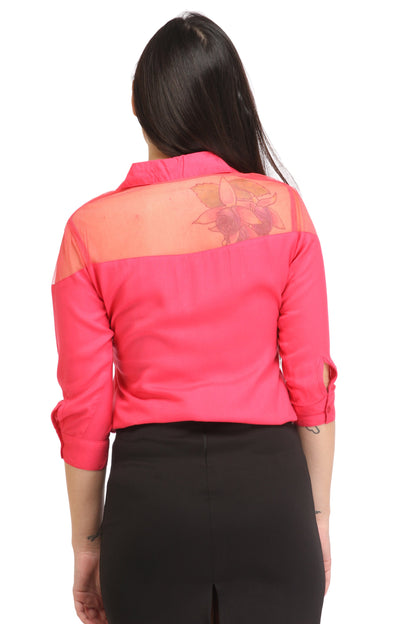 Pink Solid Shirt