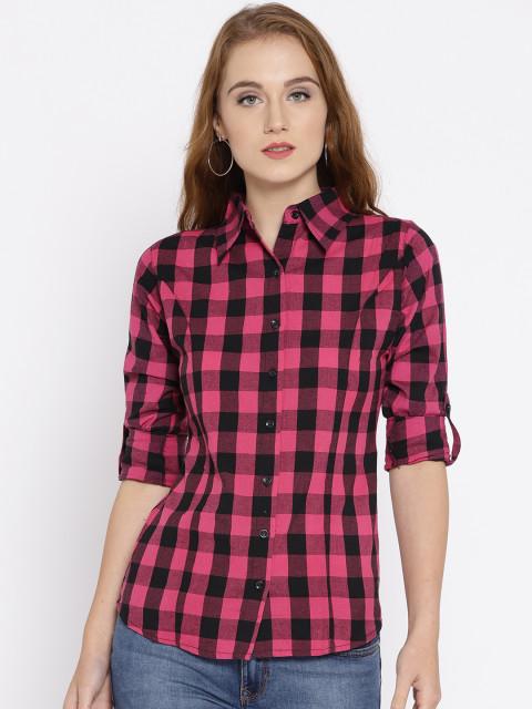 Pink Checkered Shirt