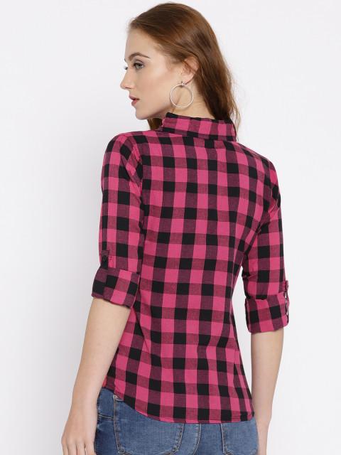 Pink Checkered Shirt