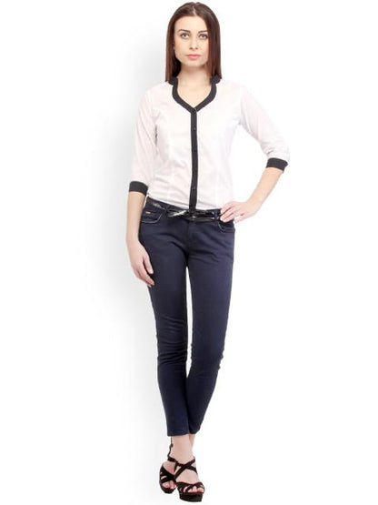 White Solid Shirt