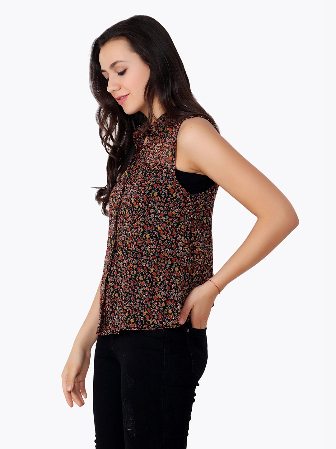 Brown Printed Shirt