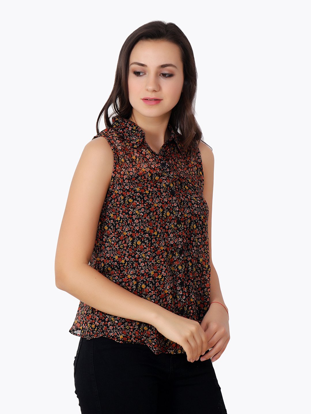 Brown Printed Shirt