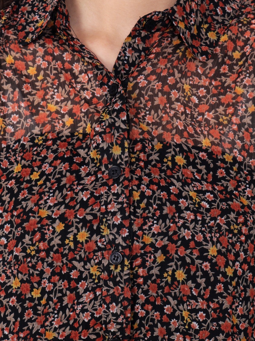 Brown Printed Shirt