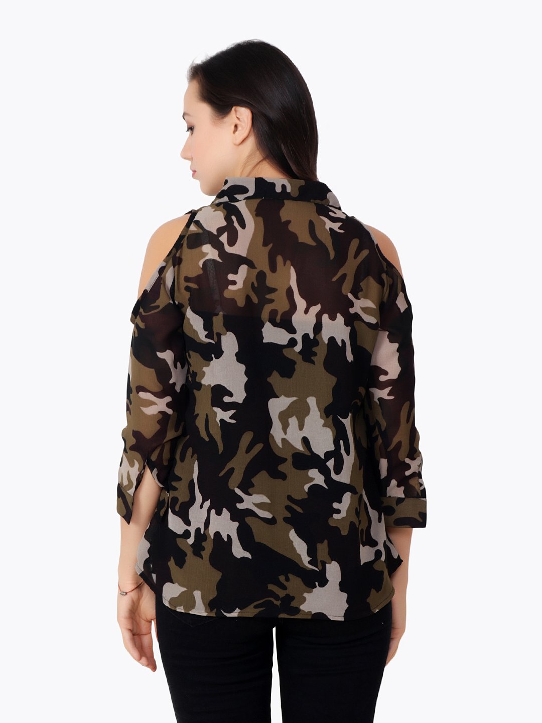 Green Printed Shirt