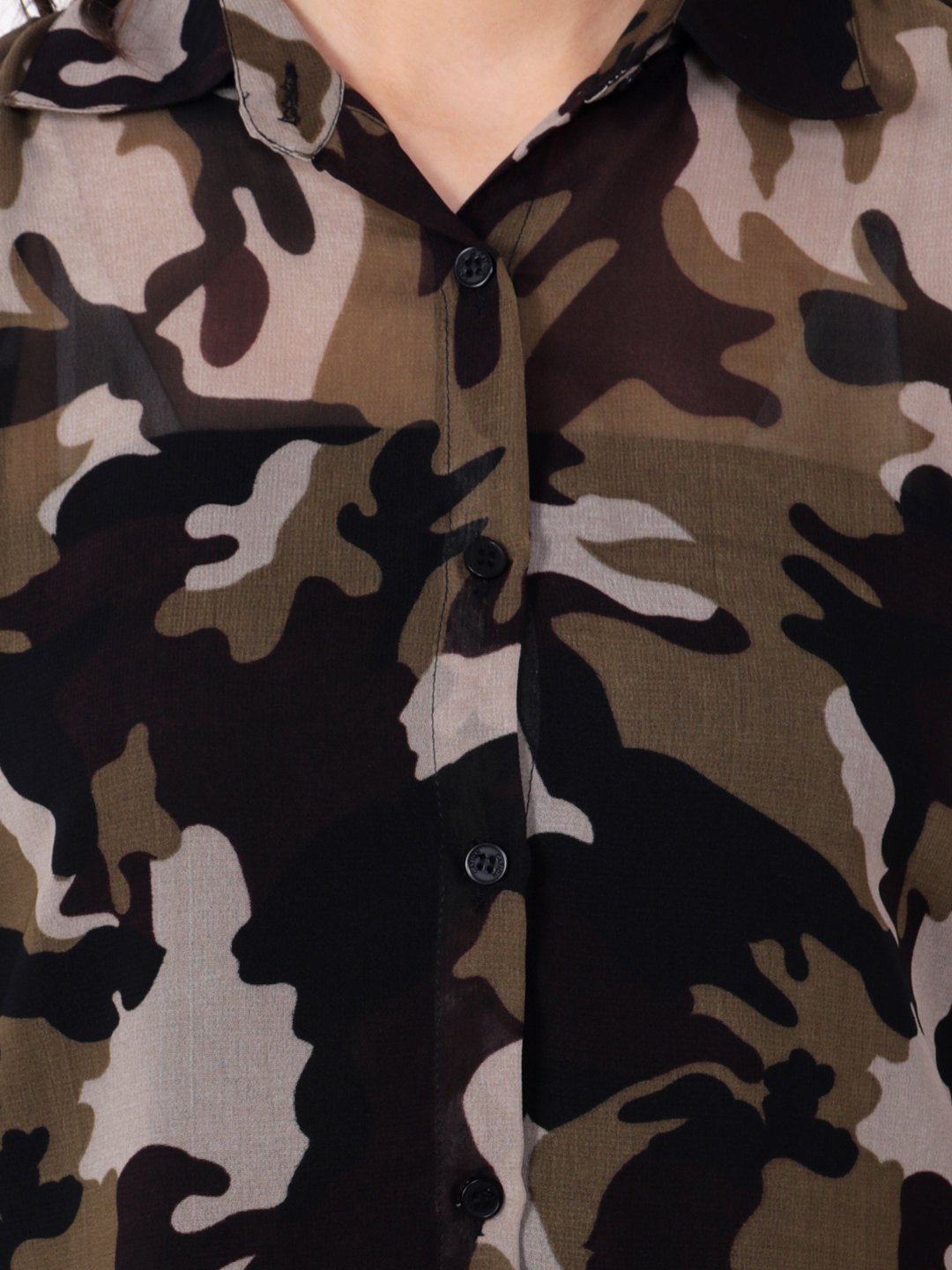 Green Printed Shirt