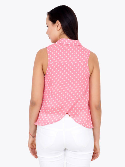 Pink Polka Dot Shirt