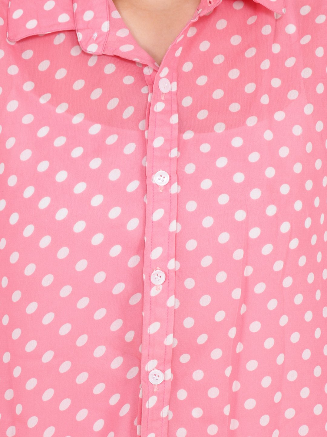 Pink Polka Dot Shirt