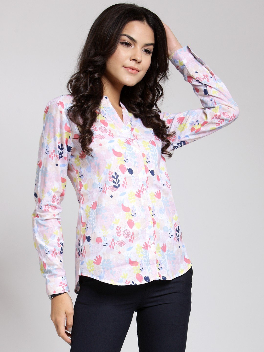 White Printed Shirt