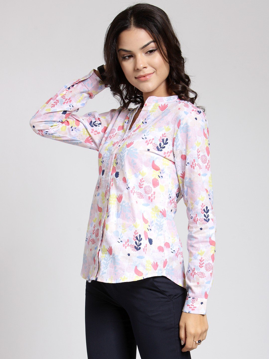 White Printed Shirt