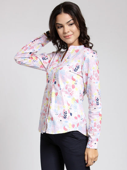 White Printed Shirt