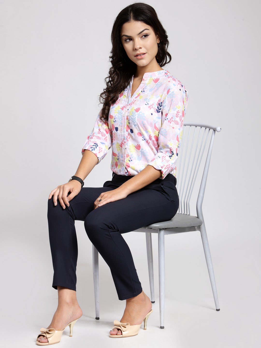 White Printed Shirt