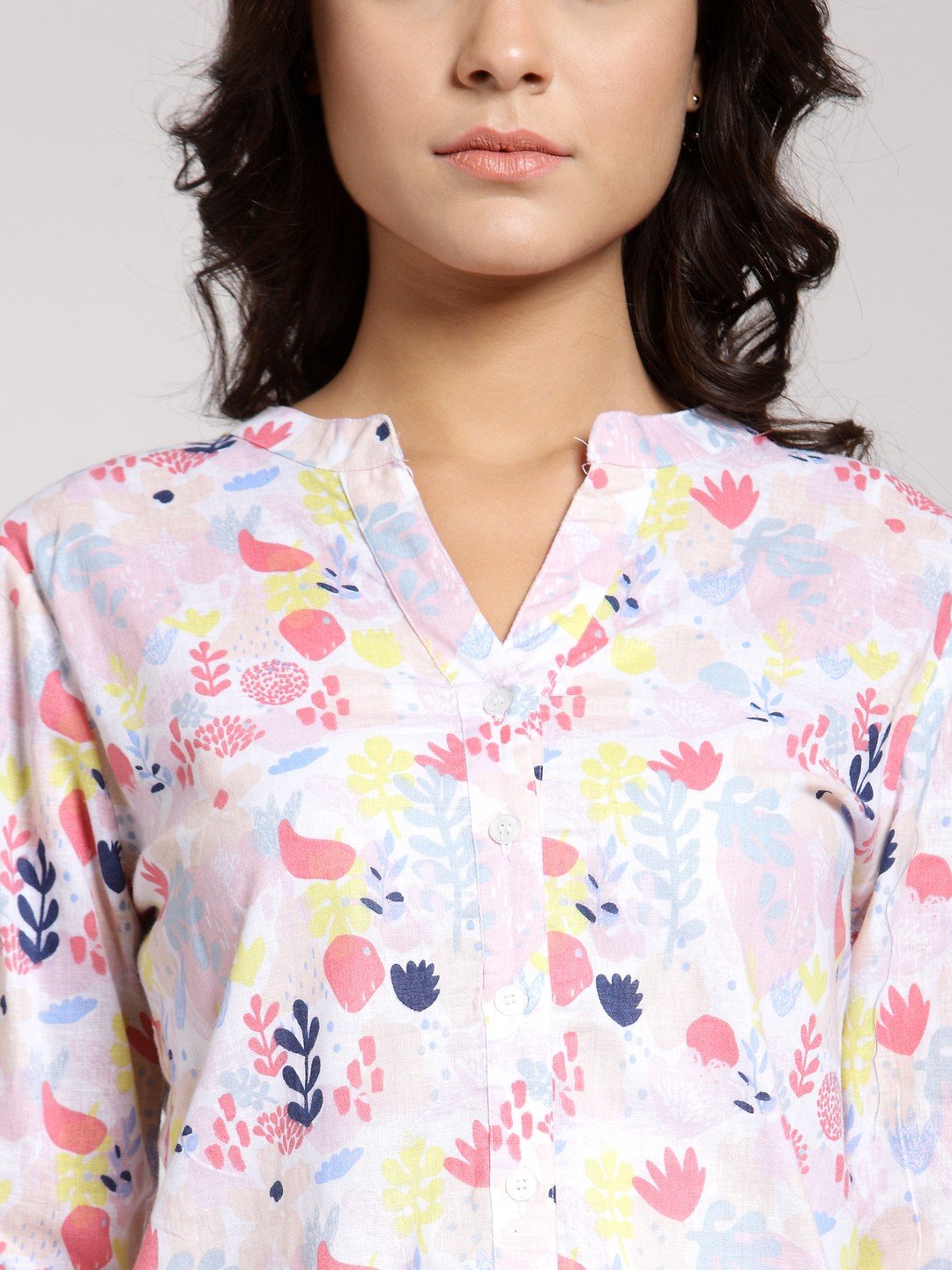 White Printed Shirt