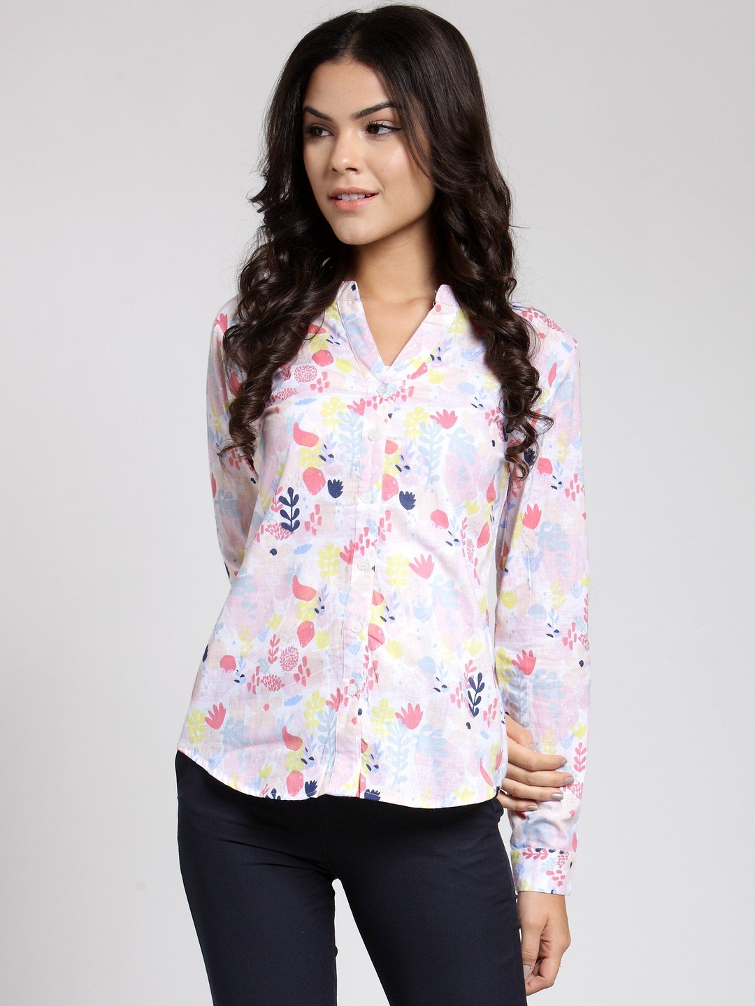 White Printed Shirt