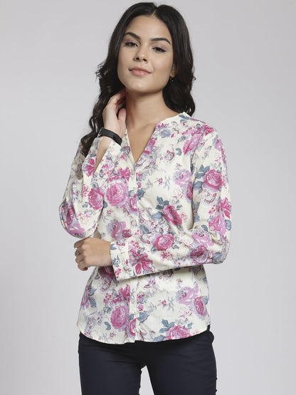 White Printed Shirt