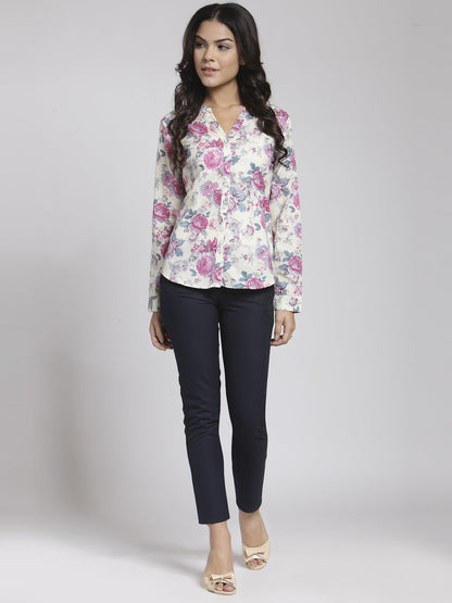White Printed Shirt