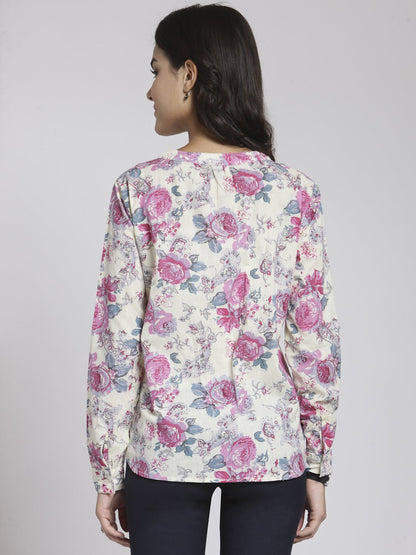 White Printed Shirt