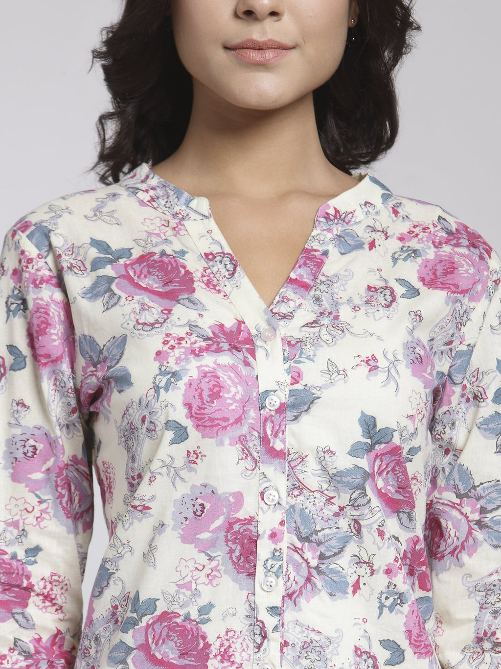 White Printed Shirt