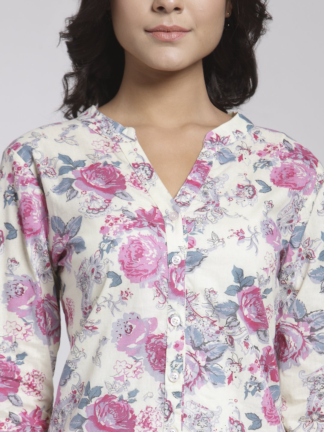 White Printed Shirt