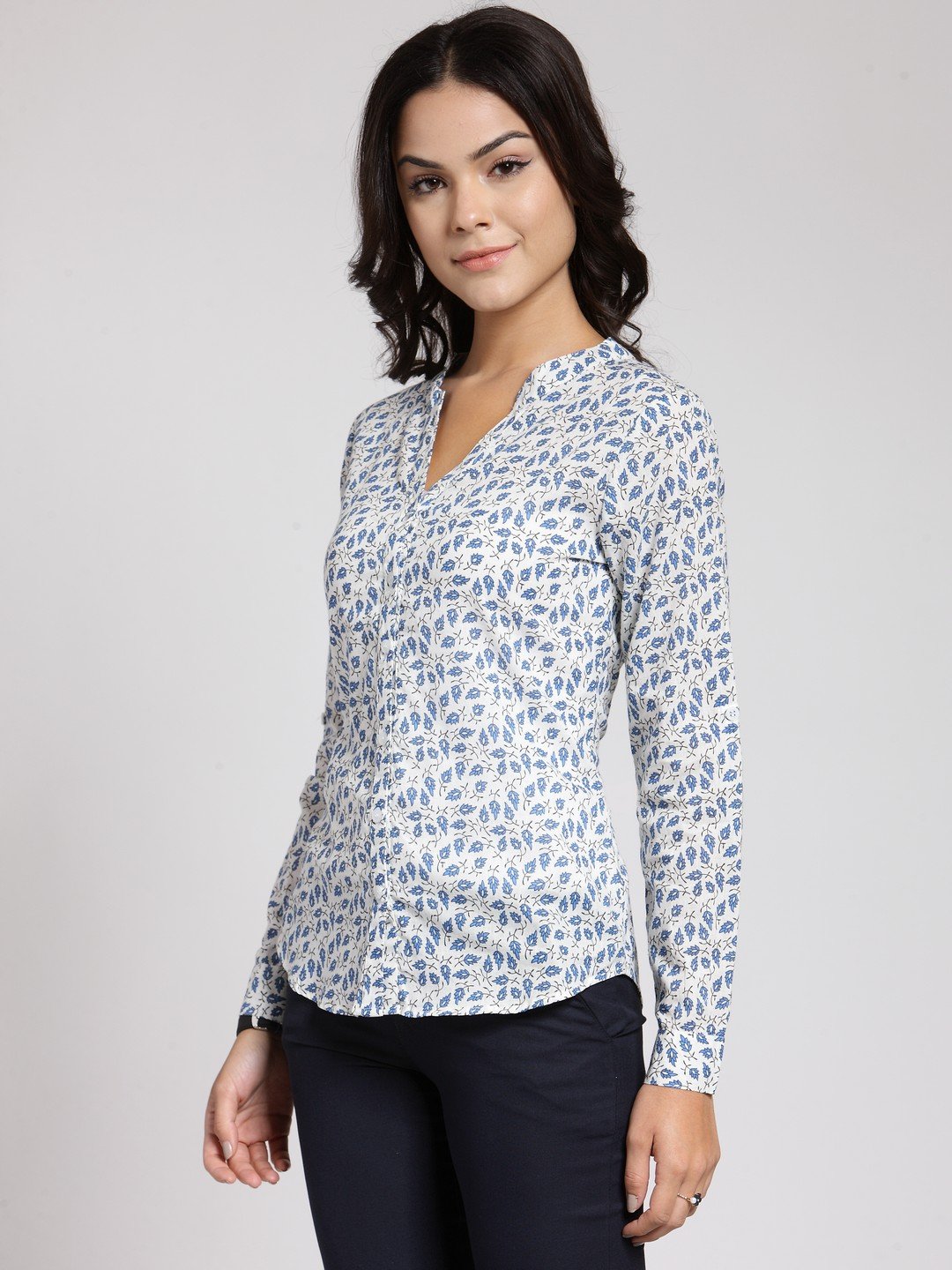 White Printed Shirt